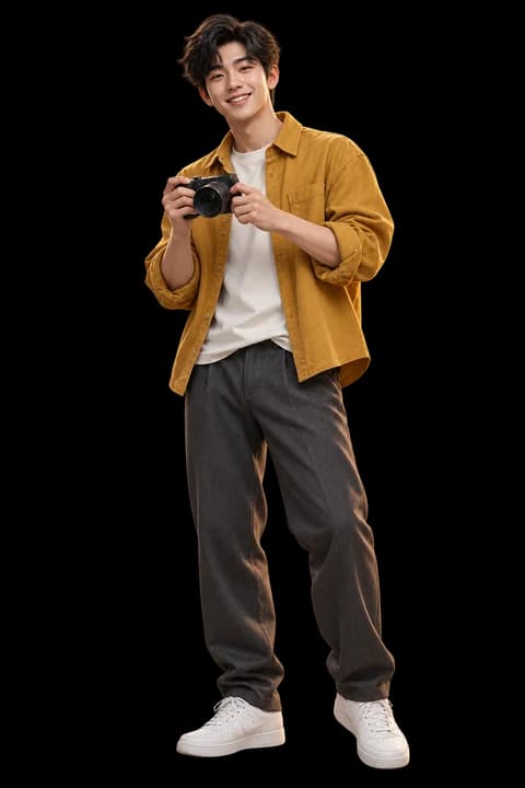 Chop, male character with his camera