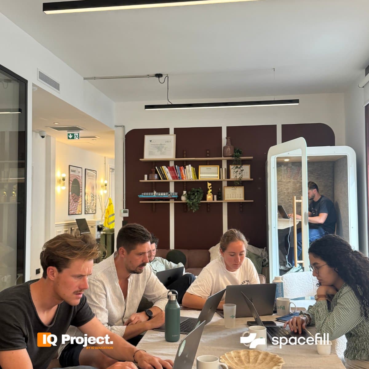 The Spacefill cohort building their apps at the office