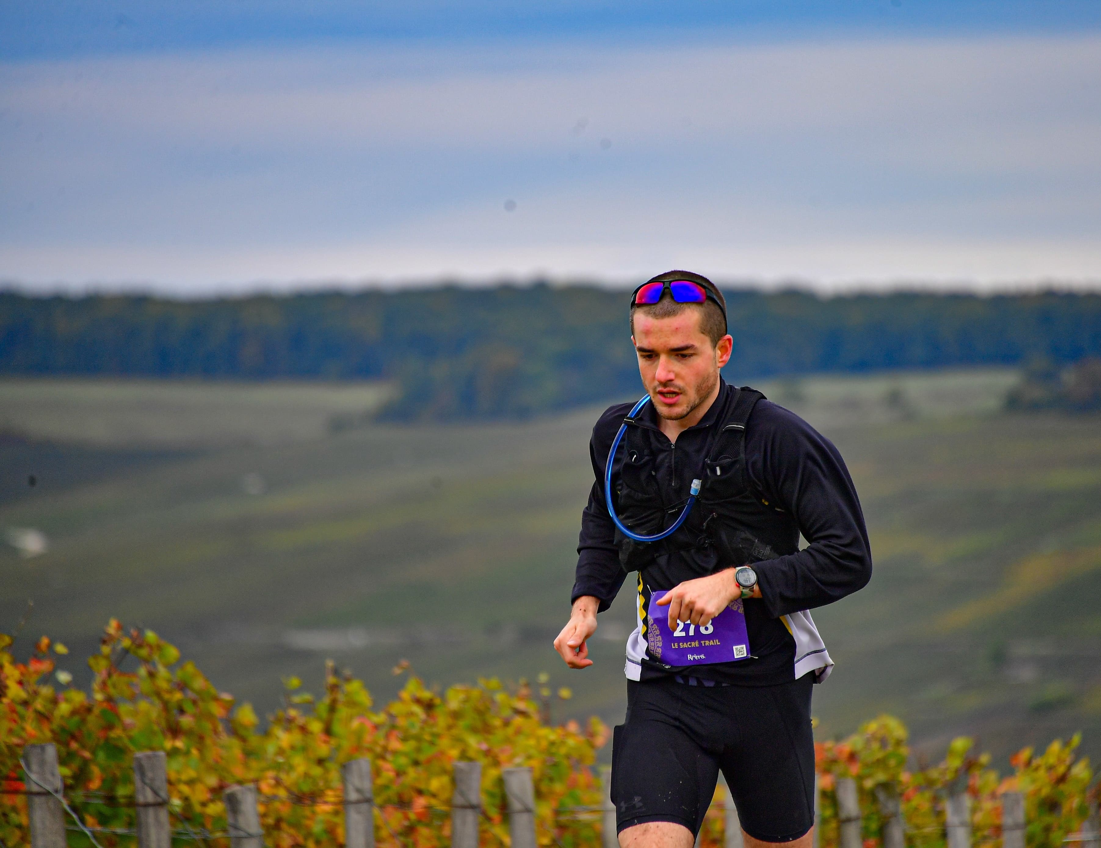 Nathan in a trail race